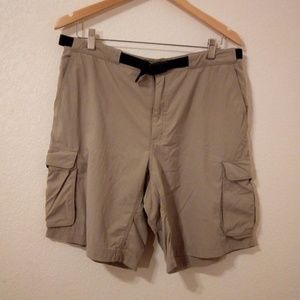 Khaki hiking shorts